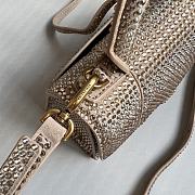 BALENCIAGA | Hourglass XS Handbag With Rhinestones In Gold 19x8x13 cm - 2