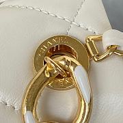 Chanel Mini Flap Bag With Big Chain White AS3365 size 17x8.5x11.5 cm - 4