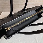 CELINE | Mini Luggage Smooth Calfskin Black Gold Hardware 31x31x18 cm - 2