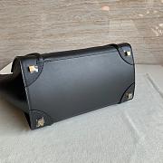 CELINE | Mini Luggage Smooth Calfskin Black Gold Hardware 31x31x18 cm - 3