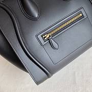 CELINE | Mini Luggage Smooth Calfskin Black Gold Hardware 31x31x18 cm - 5
