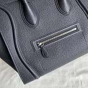 CELINE | Mini Luggage Handbag Drummed Calfskin Black 31x31x18 cm - 6