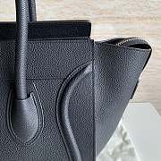 CELINE | Mini Luggage Handbag Drummed Calfskin Black 31x31x18 cm - 2