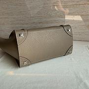 CELINE | Mini Luggage Handbag Drummed Calfskin Souris 31x31x18 cm - 2
