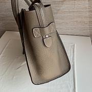 CELINE | Mini Luggage Handbag Drummed Calfskin Souris 31x31x18 cm - 4