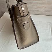 CELINE | Micro Luggage Handbag Drummed Calfskin Souris 27x27x15 cm - 2