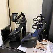 Versace Ankle Strap Pumps Black Heel 14.5 cm - 4