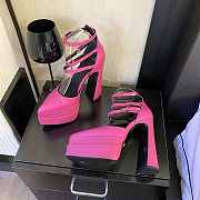 Versace Ankle Strap Pumps Pink Heel 14.5 cm - 2
