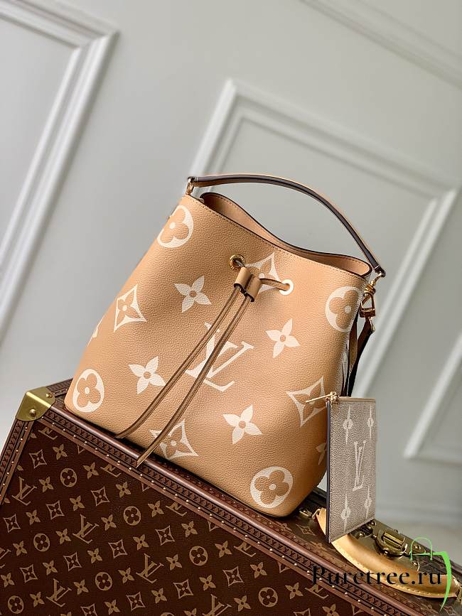 Louis Vuitton | NÉONOÉ MM Arizona Beige/Cream Bicolor Monogram Empreinte - 1