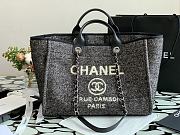 CHANEL | Deauville Large Tote Bag Black 38 cm - 1