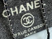 CHANEL | Deauville Large Tote Bag Black 38 cm - 6