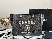 CHANEL | Deauville Medium Tote Bag Black 34 cm - 1