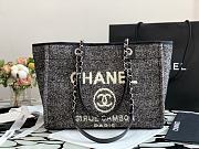 CHANEL | Deauville Medium Tote Bag Black 34 cm - 3