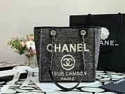 CHANEL | Deauville Small Tote Bag Black 28 cm - 1