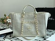CHANEL | Deauville Large Tote Bag White 38 cm - 1