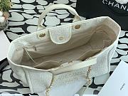 CHANEL | Deauville Large Tote Bag White 38 cm - 4