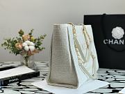 CHANEL | Deauville Medium Tote Bag White 34 cm - 4