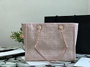 CHANEL | Deauville Medium Tote Bag Light Pink 34 cm - 5