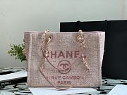 CHANEL | Deauville Medium Tote Bag Light Pink 34 cm - 6