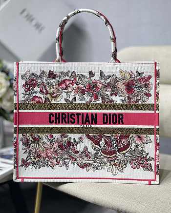 DIOR | Large Book Tote Multicolor Butterfly - 41.5cm