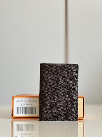Louis Vuitton | Pocket Organizer Brown Taiga Leather size 11x8x1 cm