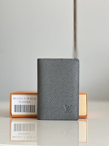 Louis Vuitton | Pocket Organizer Glacier Taiga Leather size 11x8x1 cm