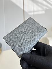Louis Vuitton | Pocket Organizer Glacier Taiga Leather size 11x8x1 cm - 4