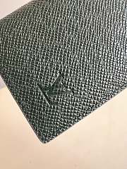 Louis Vuitton | Pocket Organizer Dark Green Taiga Leather size 11x8x1 cm - 3