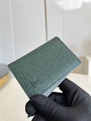 Louis Vuitton | Pocket Organizer Dark Green Taiga Leather size 11x8x1 cm - 6
