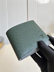 Louis Vuitton | Slender Wallet Dark Green Taiga Leather size 11x8.5x2 cm - 3