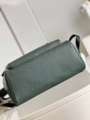 Louis Vuitton | Adrian Backpack Green Taiga Leather 31x39x14 cm - 4