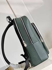 Louis Vuitton | Adrian Backpack Green Taiga Leather 31x39x14 cm - 5