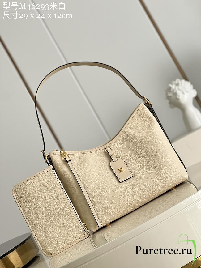 Louis Vuitton | CarryAll PM Cream Monogram Empreinte 29x24x12 cm - 1