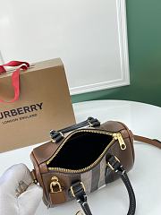 Burberry Mini Check Bowling Bag Dark Brown size 18.5x11x12 cm - 5