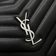 YSL Loulou Medium Bag Black Silver Hardware size 31x23x10 cm - 2