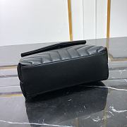 YSL Loulou Small Bag Black Silver Hardware 494699 size 23x17x9 cm - 5