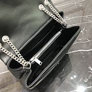 YSL Loulou Small Bag Black Silver Hardware 494699 size 23x17x9 cm - 4