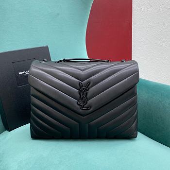 YSL Loulou Medium Bag Black Black Hardware size 31x23x10 cm