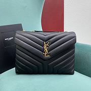 YSL Loulou Medium Bag Black Golden Harware 459749 size 31x23x10 cm - 1