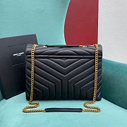 YSL Loulou Medium Bag Black Golden Harware 459749 size 31x23x10 cm - 5
