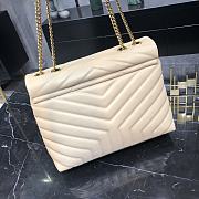 YSL Loulou Medium Beige Leather Golden Hardware size 30x22x10 cm - 6