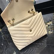 YSL Loulou Medium Beige Leather Golden Hardware size 30x22x10 cm - 4