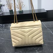 YSL Loulou Small Beige Leather Golden Hardware size 23x17x9 cm - 5