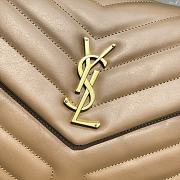 YSL Loulou Medium Dark Natural Leather Golden Hardware size 31x22x10 cm - 6