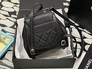 CHANEL 22B Black Caviar Affinity Backpack 20x19x12 cm - 6