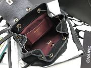 CHANEL 22B Black Caviar Affinity Backpack 20x19x12 cm - 3
