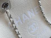 Chanel Deauville Large Shopping Bag White Boucle Silver Hardware 38cm - 2