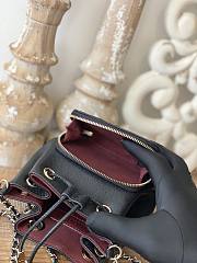 Chanel Affinity Mini Bucket Bag Black Grain Leather 12.5x10x7.5 cm - 6