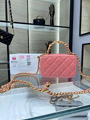 Chanel Vanity With Chain Pink Lambskin AP2874 size 14 x 9 x 6 cm - 6