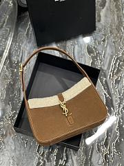 YSL Le 5 À 7 Hobo Bag In Suede & Shearling 657228 size 25 x 14 x 6 cm - 2